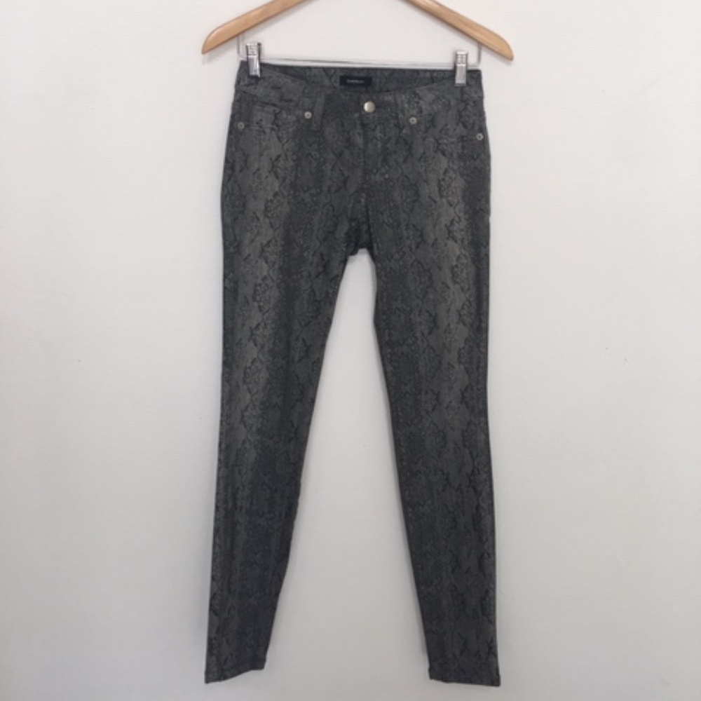 Bebe Snakeskin Denim